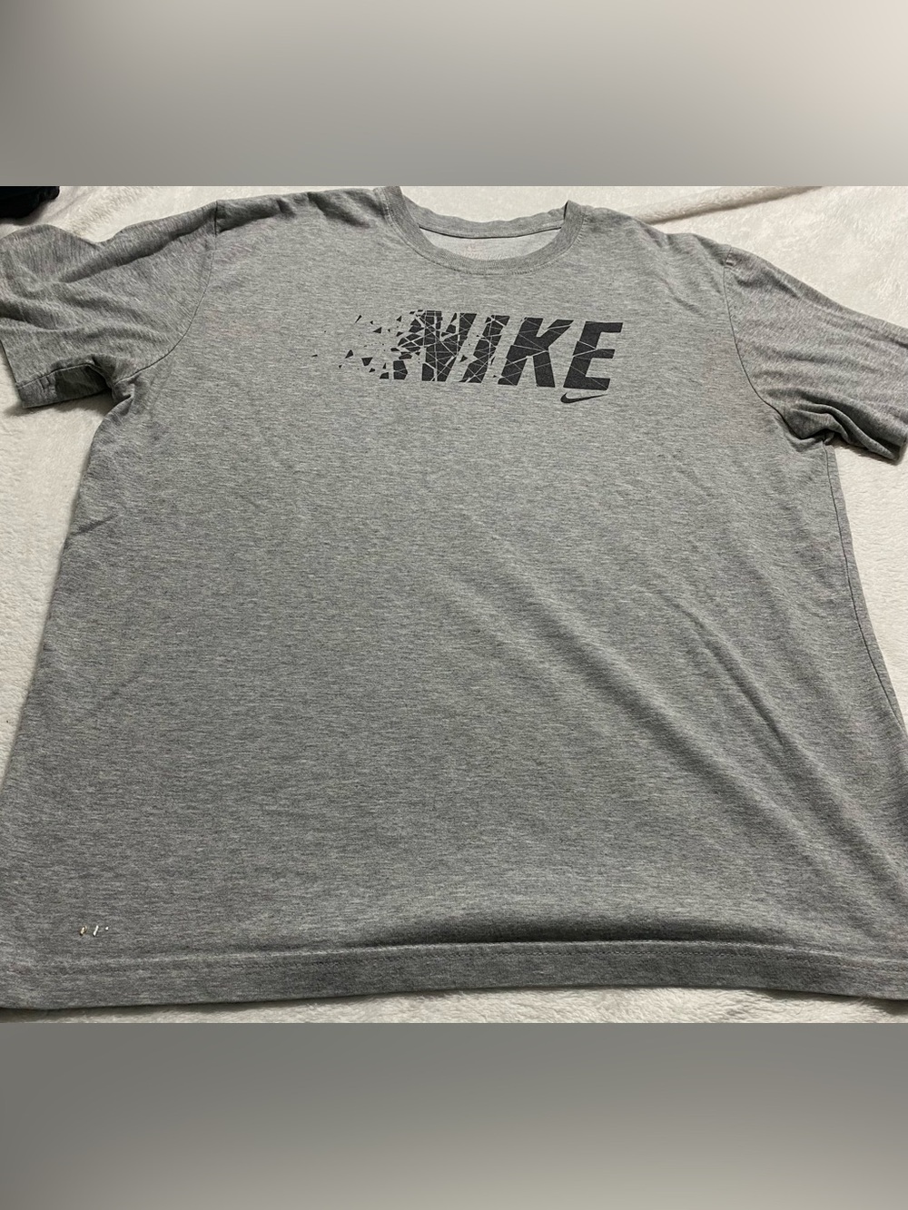 Nike Gray Short Sleeve Logo Tee